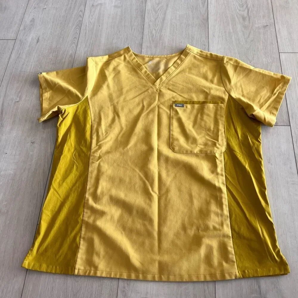 Figs - Light Gold Catarina - One-Pocket Scrub size 2XL